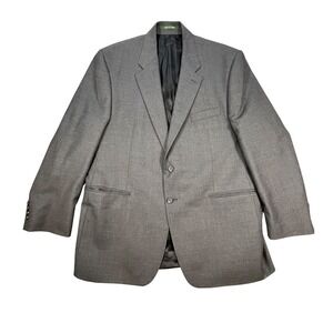 Lauren Ralph Lauren Grey 100% Wool Blazer Mens 42R Two Button Sport Coat Canada
